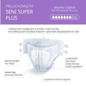 Pieluchomajtki Super Seni Plus dla dorosłych XX-Large 10szt